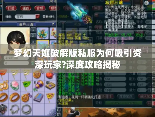 梦幻天姬破解版私服为何吸引资深玩家?深度攻略揭秘