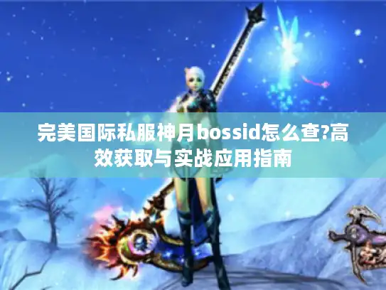 完美国际私服神月bossid怎么查?高效获取与实战应用指南