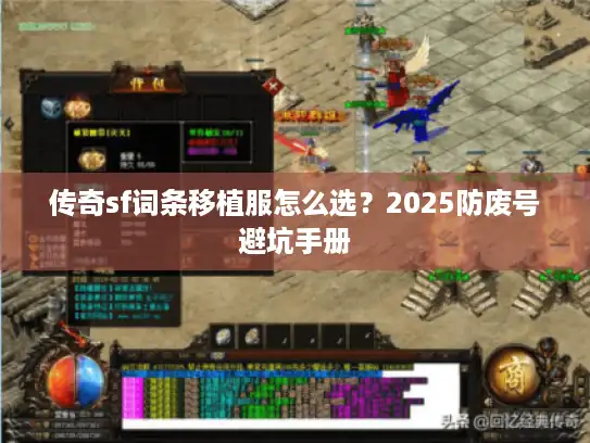 传奇sf词条移植服怎么选？2025防废号避坑手册