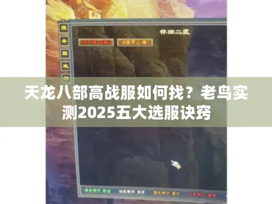 天龙八部高战服如何找？老鸟实测2025五大选服诀窍