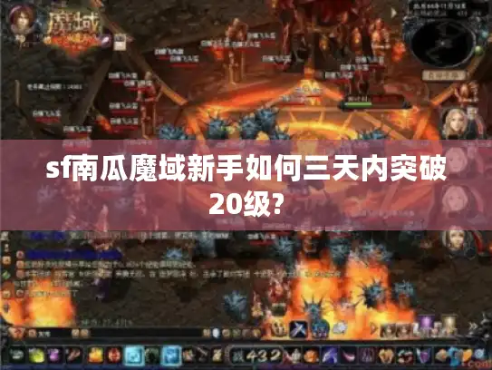 sf南瓜魔域新手如何三天内突破20级?