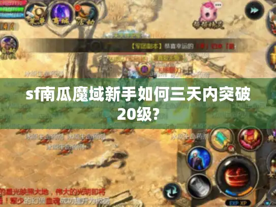 sf南瓜魔域新手如何三天内突破20级?
