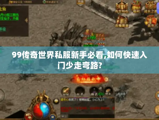 99传奇世界私服新手必看,如何快速入门少走弯路?