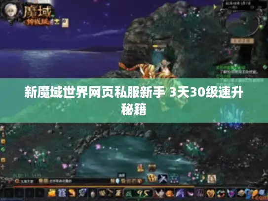 新魔域世界网页私服新手 3天30级速升秘籍