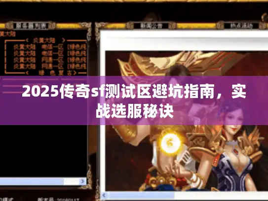 2025传奇sf测试区避坑指南，实战选服秘诀