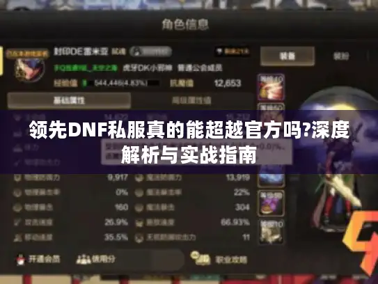 领先DNF私服真的能超越官方吗?深度解析与实战指南