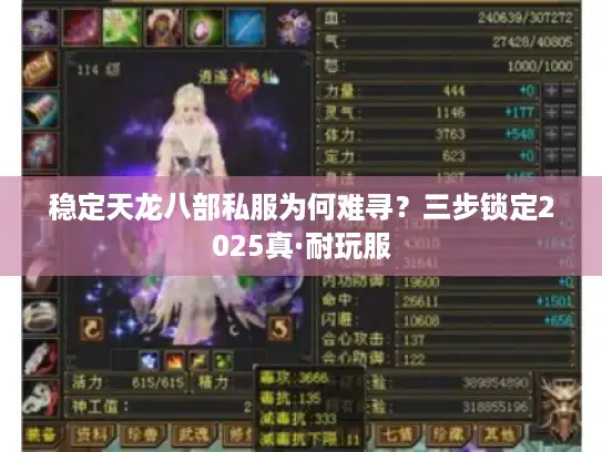 稳定天龙八部私服为何难寻?三步锁定2025真·耐玩服 稳定天龙八部私服为何难寻?三步锁定2025真·耐玩服