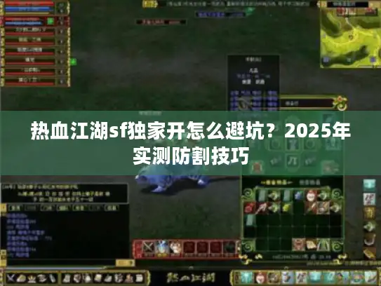 热血江湖sf独家开怎么避坑？2025年实测防割技巧