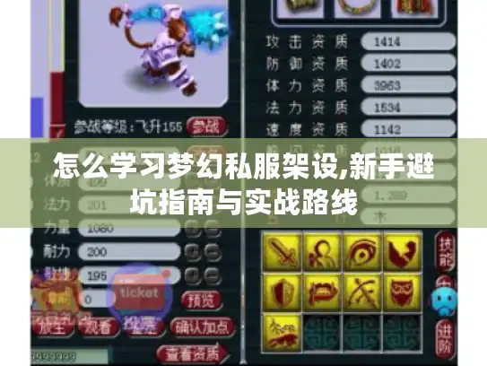 怎么学习梦幻私服架设,新手避坑指南与实战路线