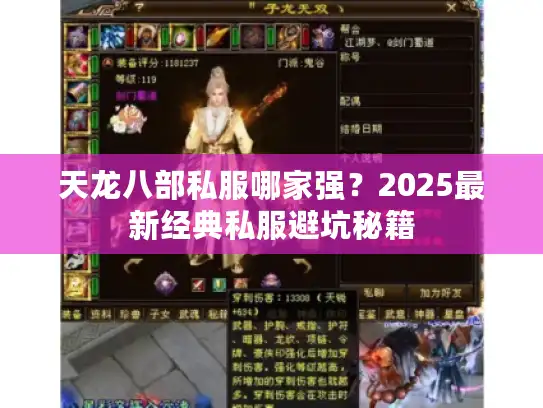 天龙八部私服哪家强？2025最新经典私服避坑秘籍