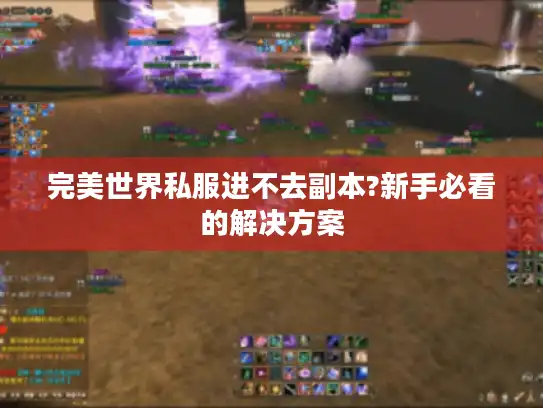 完美世界私服进不去副本?新手必看的解决方案 完美世界私服进不去副本?新手必看的解决方案