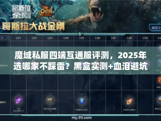 魔域私服四端互通服评测，2025年选哪家不踩雷？黑盒实测+血泪避坑