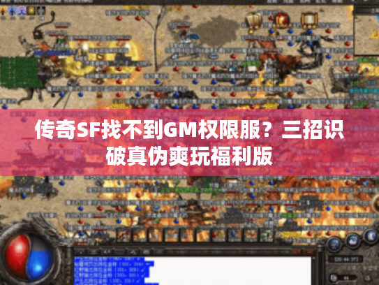传奇SF找不到GM权限服？三招识破真伪爽玩福利版