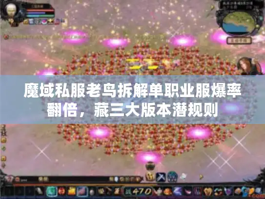 魔域私服老鸟拆解单职业服爆率翻倍，藏三大版本潜规则