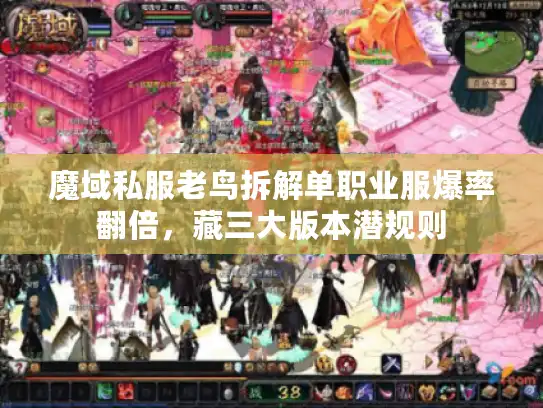 魔域私服老鸟拆解单职业服爆率翻倍，藏三大版本潜规则