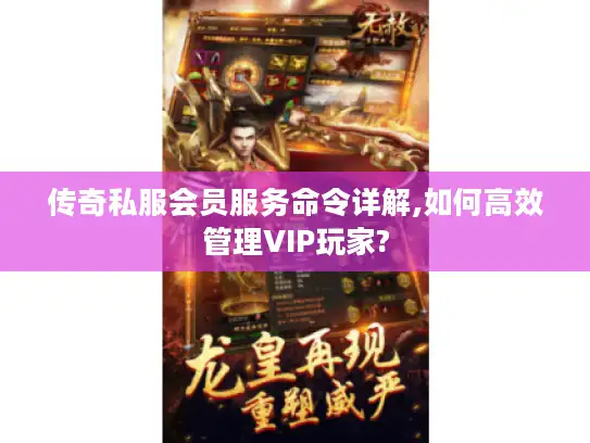 传奇私服会员服务命令详解,如何高效管理VIP玩家?