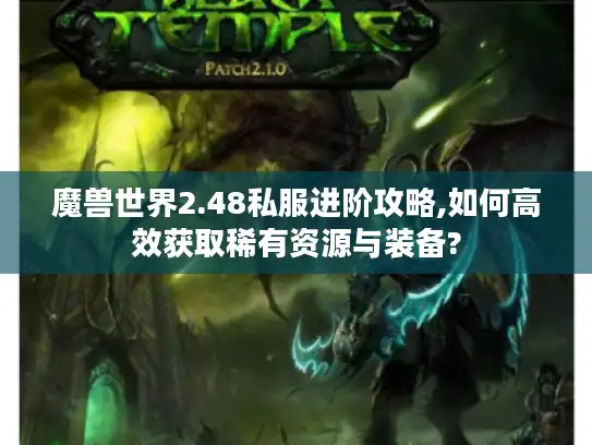 魔兽世界2.48私服进阶攻略,如何高效获取稀有资源与装备?