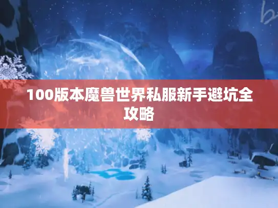 100版本魔兽世界私服新手避坑全攻略