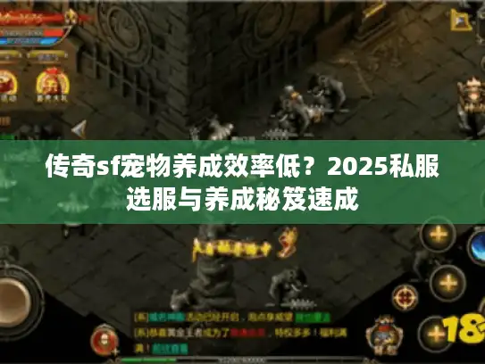 传奇sf宠物养成效率低?2025私服选服与养成秘笈速成 传奇sf宠物养成效率低?2025私服选服与养成秘笈速成