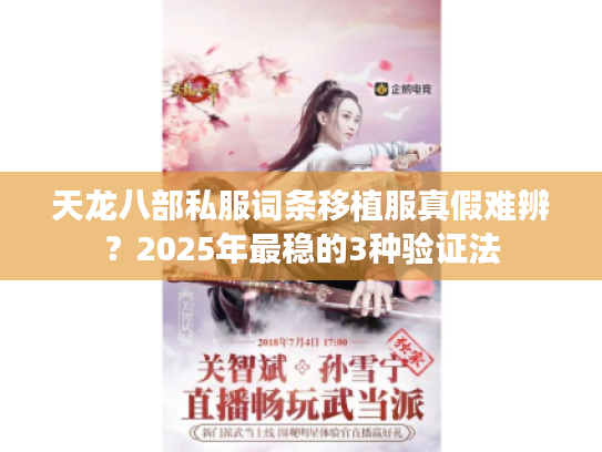 天龙八部私服词条移植服真假难辨？2025年最稳的3种验证法