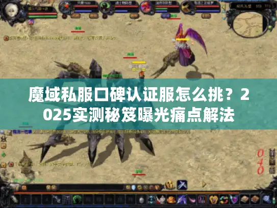 魔域私服口碑认证服怎么挑？2025实测秘笈曝光痛点解法