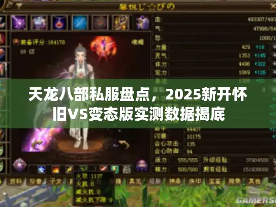 天龙八部私服盘点，2025新开怀旧VS变态版实测数据揭底