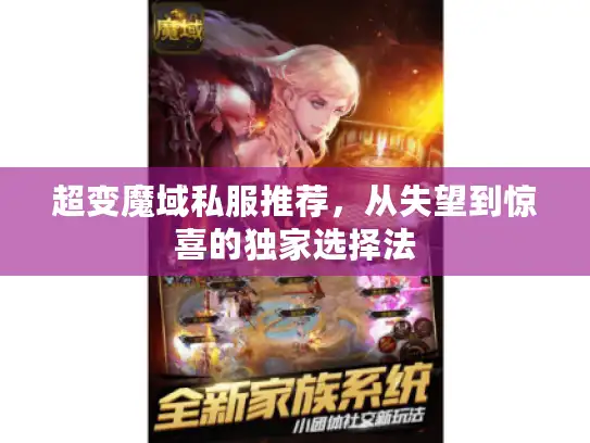 超变魔域私服推荐，从失望到惊喜的独家选择法