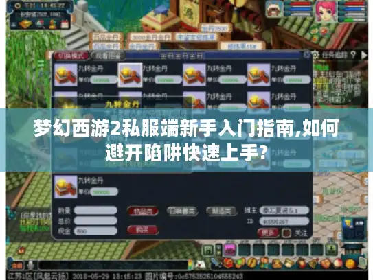 梦幻西游2私服端新手入门指南,如何避开陷阱快速上手?