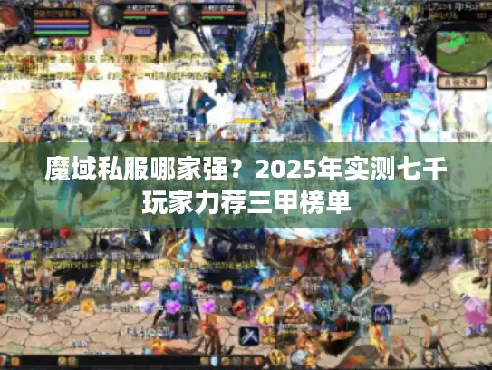 魔域私服哪家强？2025年实测七千玩家力荐三甲榜单