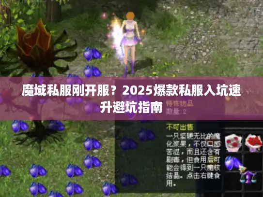 魔域私服刚开服？2025爆款私服入坑速升避坑指南
