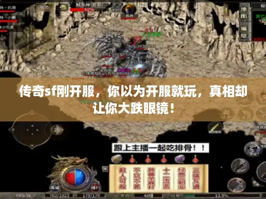 传奇sf刚开服，你以为开服就玩，真相却让你大跌眼镜！