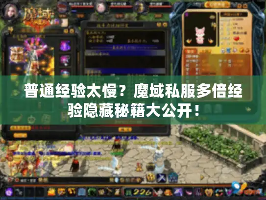 普通经验太慢？魔域私服多倍经验隐藏秘籍大公开！