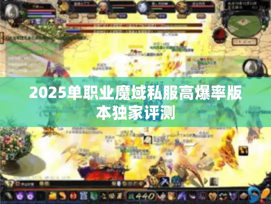 2025单职业魔域私服高爆率版本独家评测
