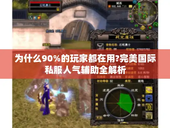 为什么90%的玩家都在用?完美国际私服人气辅助全解析