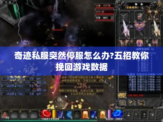 奇迹私服突然停服怎么办?五招教你挽回游戏数据 奇迹私服突然停服怎么办?五招教你挽回游戏数据