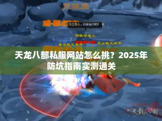 天龙八部私服网站怎么挑？2025年防坑指南实测通关