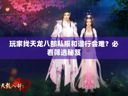 玩家找天龙八部私服和谐行会难？必看筛选秘笈