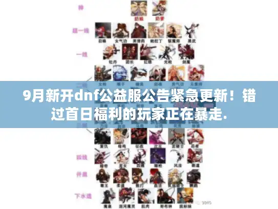 9月新开dnf公益服公告紧急更新！错过首日福利的玩家正在暴走.