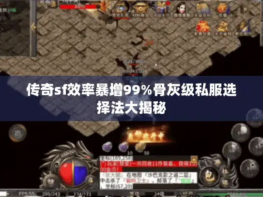 传奇sf效率暴增99%骨灰级私服选择法大揭秘