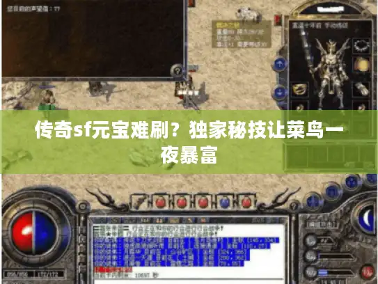 传奇sf元宝难刷？独家秘技让菜鸟一夜暴富