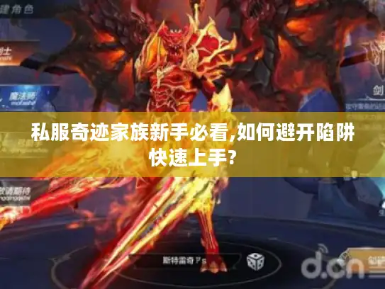 私服奇迹家族新手必看,如何避开陷阱快速上手? 私服奇迹家族新手必看,如何避开陷阱快速上手?
