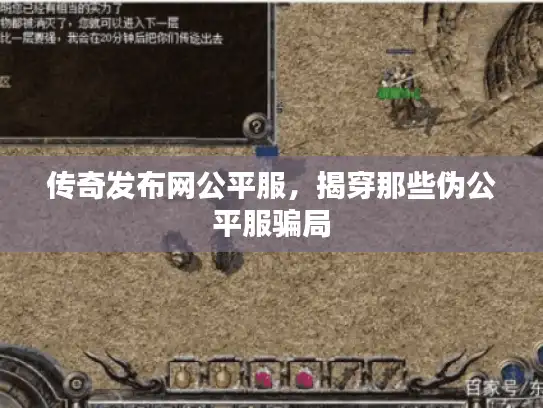 传奇发布网公平服，揭穿那些伪公平服骗局