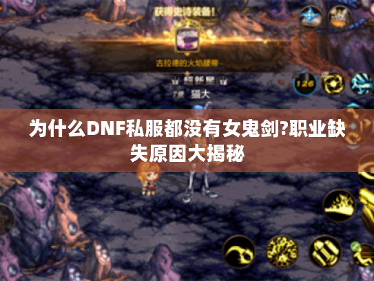 为什么DNF私服都没有女鬼剑?职业缺失原因大揭秘 为什么DNF私服都没有女鬼剑?职业缺失原因大揭秘