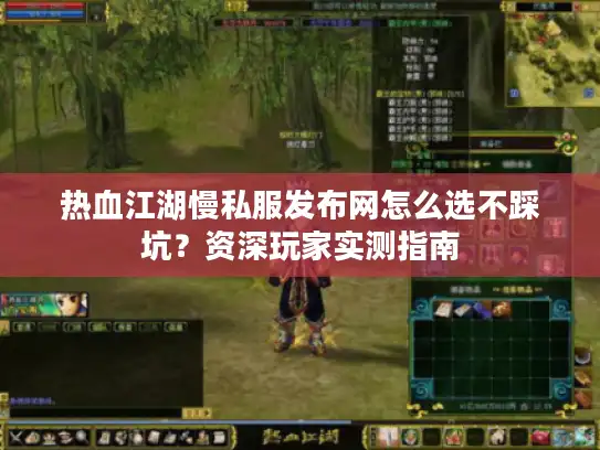 热血江湖慢私服发布网怎么选不踩坑？资深玩家实测指南