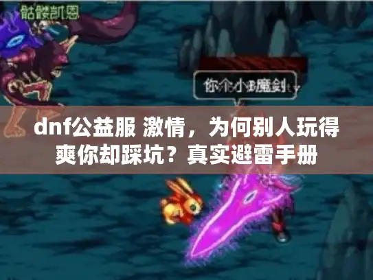 dnf公益服 激情，为何别人玩得爽你却踩坑？真实避雷手册
