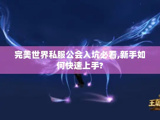 完美世界私服公会入坑必看,新手如何快速上手?