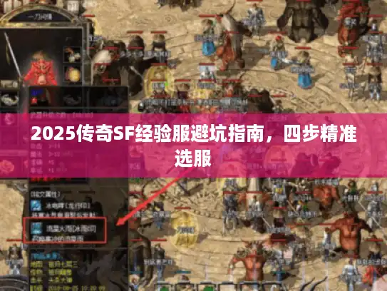 2025传奇SF经验服避坑指南，四步精准选服