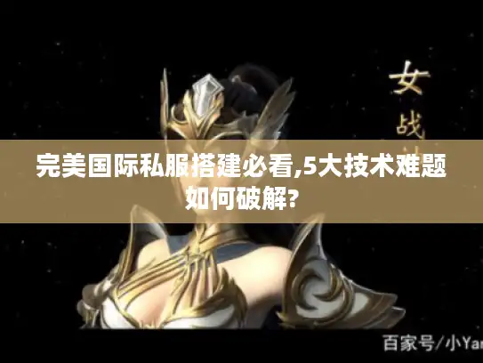 完美国际私服搭建必看,5大技术难题如何破解?