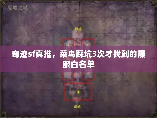 奇迹sf真推，菜鸟踩坑3次才找到的爆服白名单