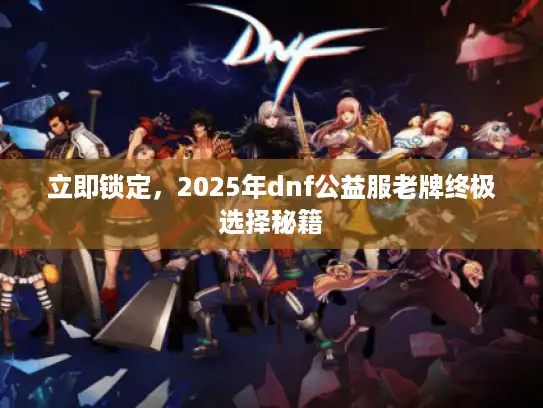 立即锁定，2025年dnf公益服老牌终极选择秘籍